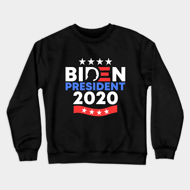 Joe Biden President 2020-2024 American Democratic Party US Presidential Election Crewneck Sweatshirt by acatalepsys 